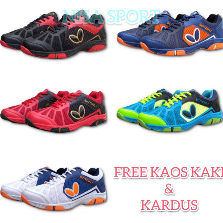 ←Vnw Sepatu Butterfly Sepatu Tenis Meja Butterfly Sepatu Ping Pong Butterfly Tennis ✯ J ♥