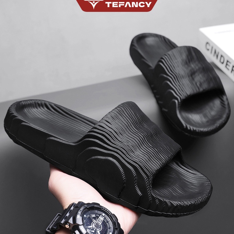 Dijamin puas2y2Xm TEFANCY Sendal Pria Kekinian EVA Sandal Slop Pria Flat Slope Rumah Slipper Sepatu 