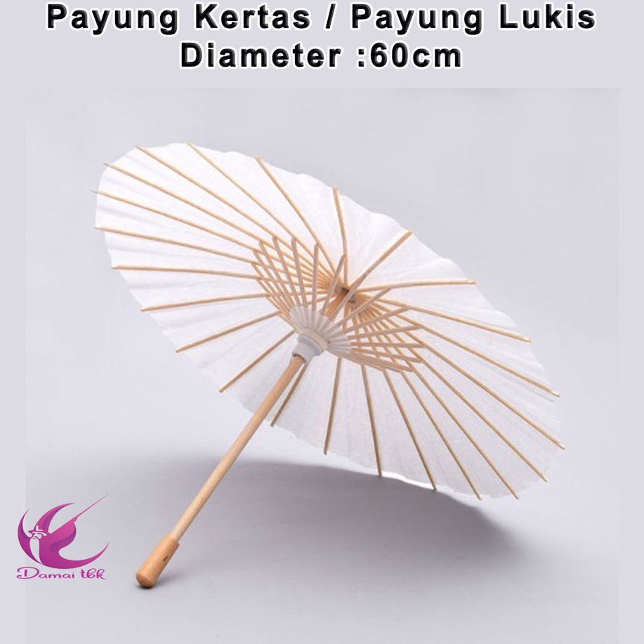 

(☞-2UA»> Payung kertas payung lukis (Diameter : 60cm / 20cm / 40cm ) / virral..!