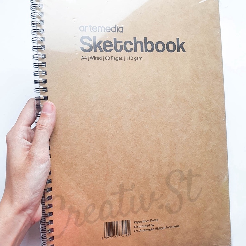 

[NL☆.H♫) Artemedia Sketchbook A4 80 Lembar 110 GSM Buku Sketsa Gambar Pensil Charcoal Arangsiaap.dikirim..