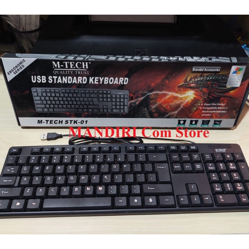 (I9✔/O㊠&gt; Keyboard USB MTech Komputer Laptop/ muurah.