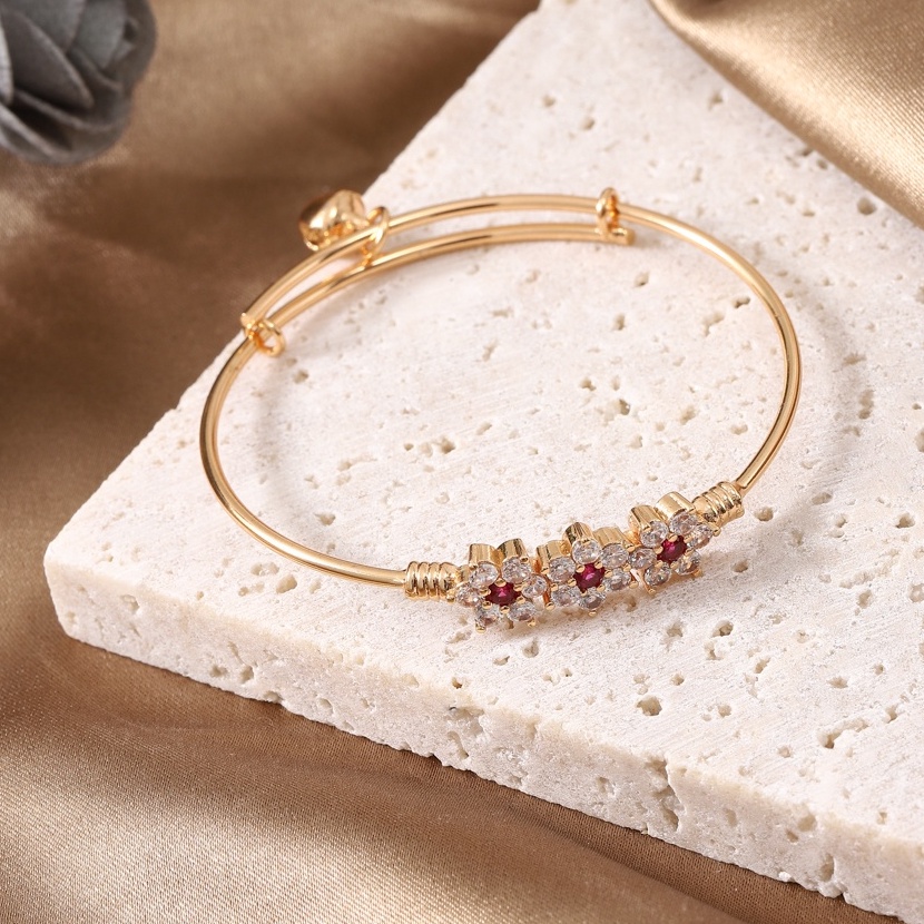 [L-I✉ご7> ✨D.G.C✅Gelang Anak Perempuan Titanium Anti Karat Lapis Emas Fashion Koren Style Gelang Tang