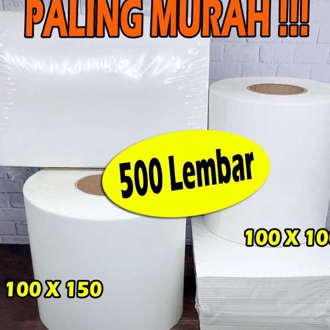 

[㊚.➲HIL] 100x100 100x150 Label Sticker Thermal / Direct Thermal Sticker / Kertas Thermal / Label Thermal / Kertas Stiker Resi / Kertas Printer Thermal / Stiker Thermal / Sticker Thermal 500pcs / Sticker Thermal A6 - banyak diminati..
