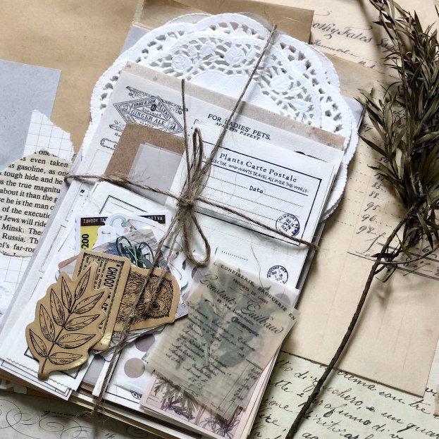 

(☑ I❤XK> Journal Kit 75 pcs Journaling Kit Vintage Bujo Journaling Vintage/ berrkualitas.!