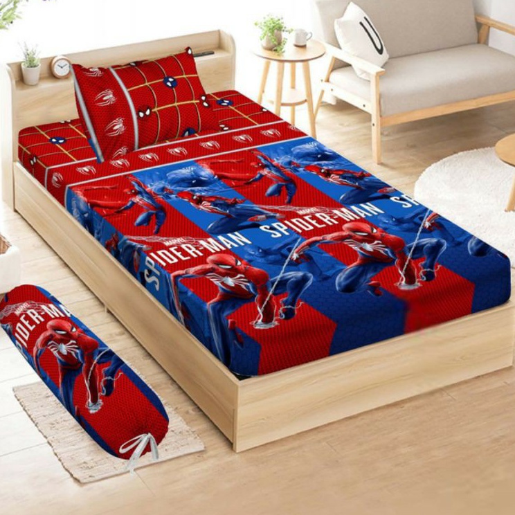 ★★★★ SPREI SINGLE SPIDERMAN UK 120X200 KASUR NO 3 / SPREI SPIDERMAN SPREI MOTIF ANAK COWOK SPREI KAR