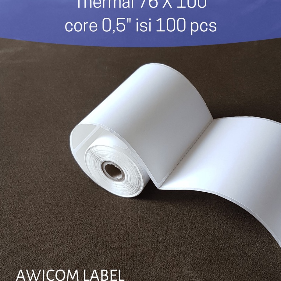 

(☛ M❦XN] Label Thermal 76x100 mm 76 x 100 core 0,5" 1/2 inch - 80x100 80mm 80 x 100- muraah!