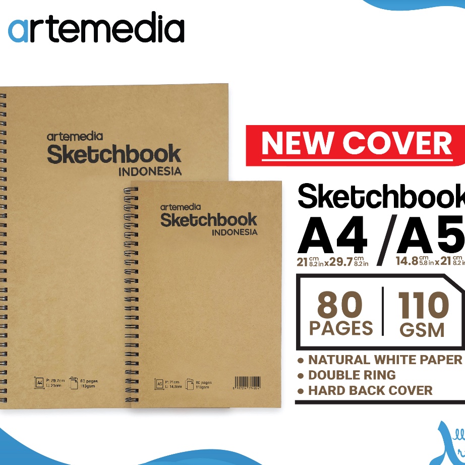 

[W15☎/X✉> Buku Sketsa Artemedia Sketchbook Wired A5 A4 Craft Cover Jilid Spiral/ paling.laris.!