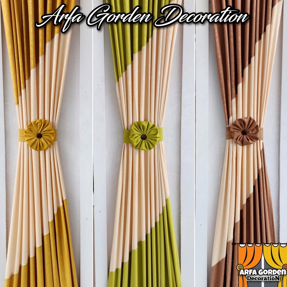 Star Seller Gorden Kupu Kupu Mewah Kombinasi Gorden Jendela Minimalis ✷