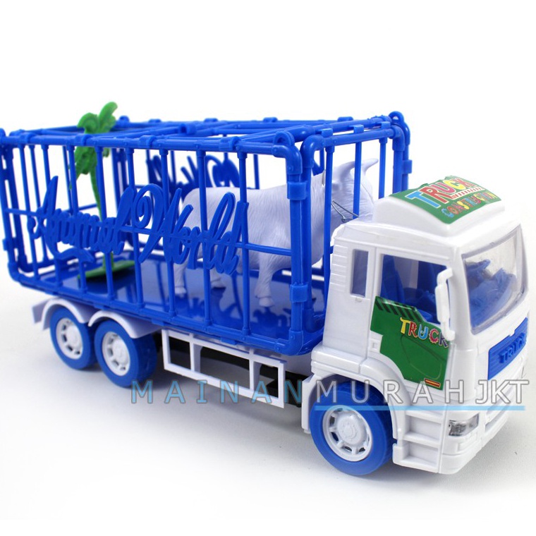 ★★★ Nrj MAINAN ANAK TRUCK ISI HEWAN HEAVY MACHINE ST2044 TRUK PENGANGKUT HEWAN SAPI KURBAN ✱ (Terupd