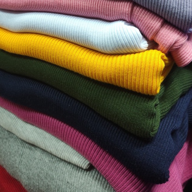 Bisa Cod - bahan kaos rib knit meteran