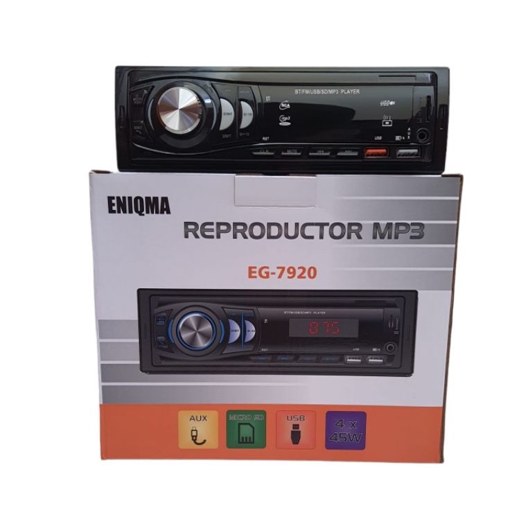 ｀ mC Single din enigma eg-7920 single mp3 bluetooth eniqma tape mobil ✼ ❤