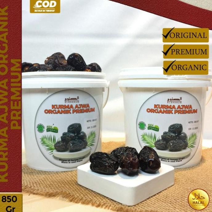 

KURMA AJWA ORGANIK EMBER 850GR/KURMA PREMIUM/KURMA NABI FITRARAMADAN66