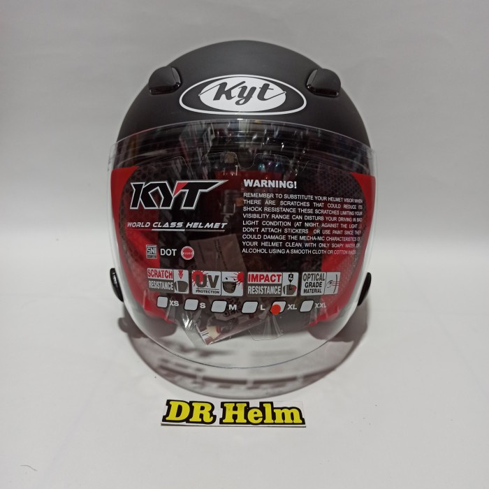 HELM KYT DJ MARU POLOS XL XXL