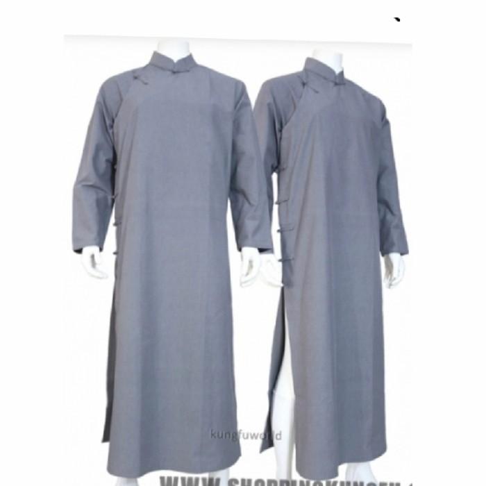 TERLARIS - ATASAN BAJU CHEONGSAM PUTIH POLOS KEMEJA PRIA JUMBO SIZE XXL DAN XXXL