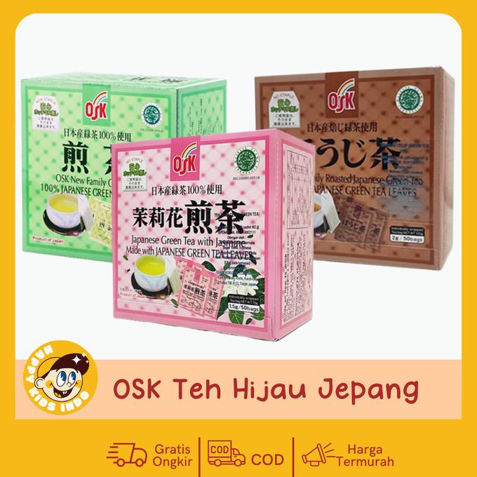 

TEH OSK JAPANESE - OSK TEH JAPANESE ISI 50pcs GREEN TEA