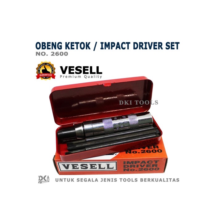 Bestseller Obeng Ketok Impact Driver Set Vessel No 2600