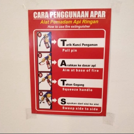 

BFG-76 Sign Akrilik Cara Penggunaan APAR In Sale