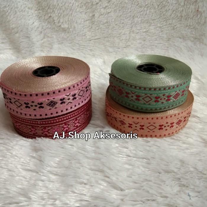 TERLARIS - PITA GAMIS BORDIR / RENDA PITA GAMIS LEBAR 3 CM
