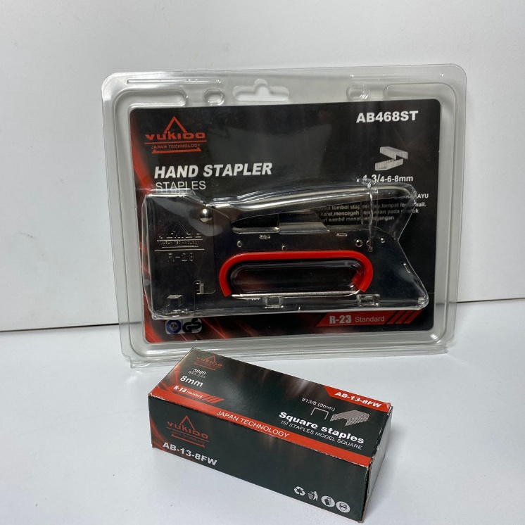 

↔ Paket Stapler Tembak+isi 5000pcs 8mm dan 6mm / Cekrekan / Pengokot / Hekter Gun Tacker / Staples Sofa, Staples Jok, Stepler Motor 79