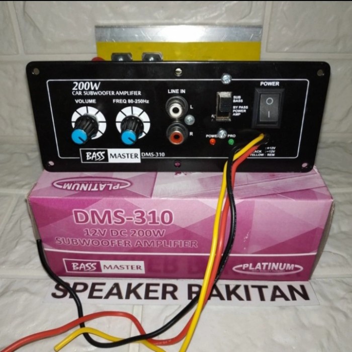Kit basstube modul Subwoofer DMS-310 amplifier 200wtt DC 12V