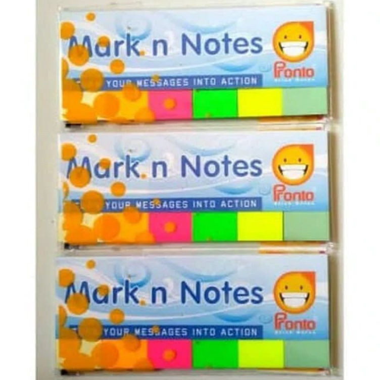 

[KODE 6BB8O] Mark N Note pronto ( harga tertera 6 pcs)