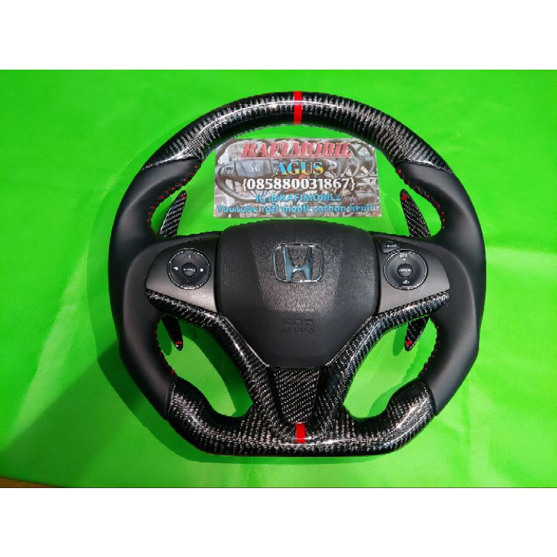 stir honda hrv / stir honda jazz gk5 custom carbon pnp kesemua honda