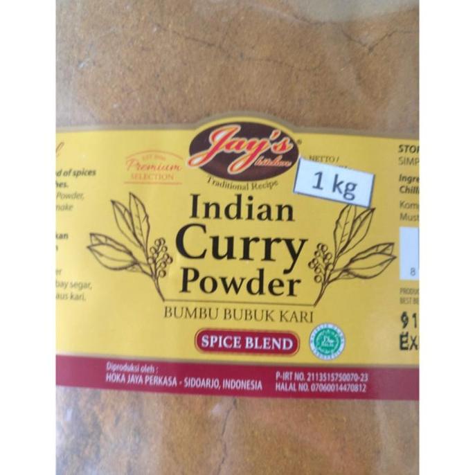 

jen Indian Curry Powder / Kari Bubuk India Jays 1 KG Halal Enak Praktis