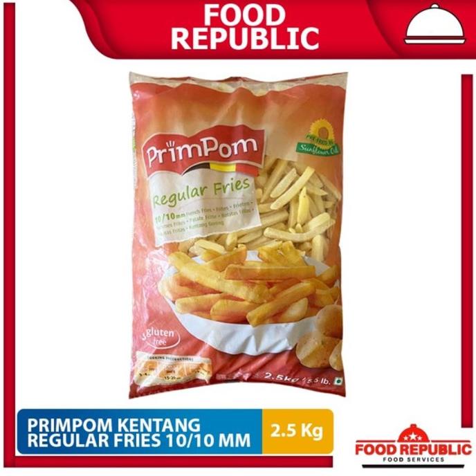 

jen Primpom Kentang Goreng Regular Fries 2.5 Kg Straight Cut 10/10 mm