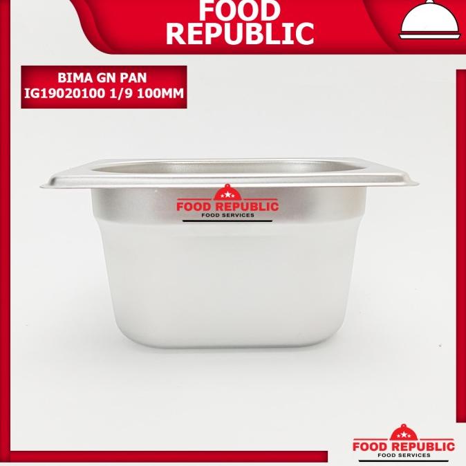 

jen BIMA GASTRONOM FOOD PAN UKURAN 1/9 100mm - WADAH PRASMANAN STAINLESS