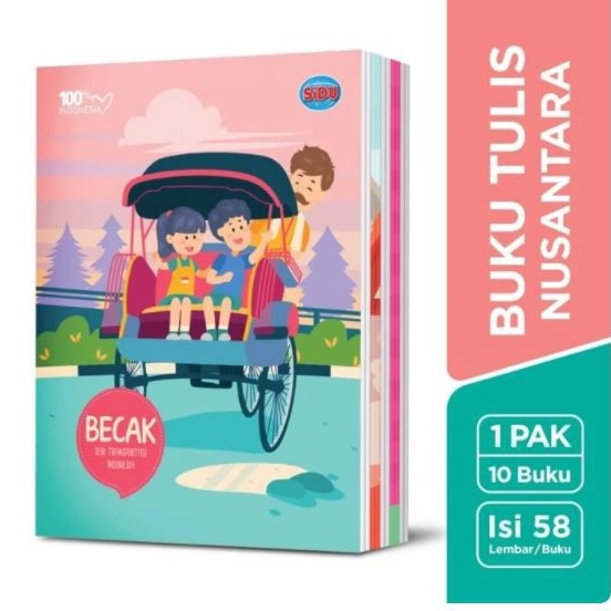 

4.4 Brand BUKU TULIS SIDU 58 LEMBAR / BUKU TULIS BERGARIS [PACK-10 PCS]