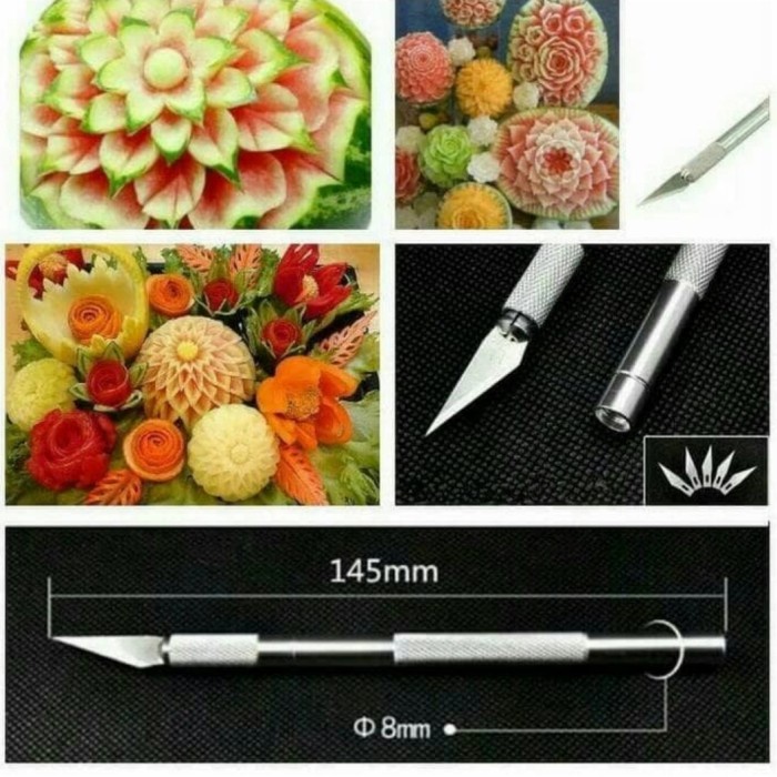 

Terlaris Carving Knife Pisau Ukir Fondant Buah Sayur Serbaguna