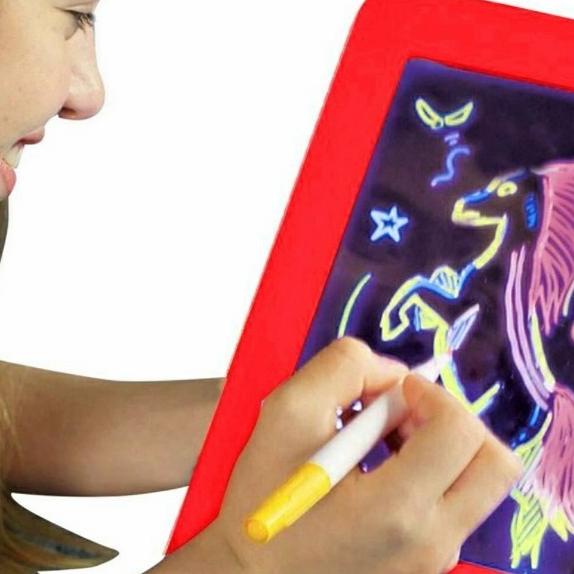 

Magic Pad Magic Drawing Buku Gambar Anak 3D Dengan Lampu LED