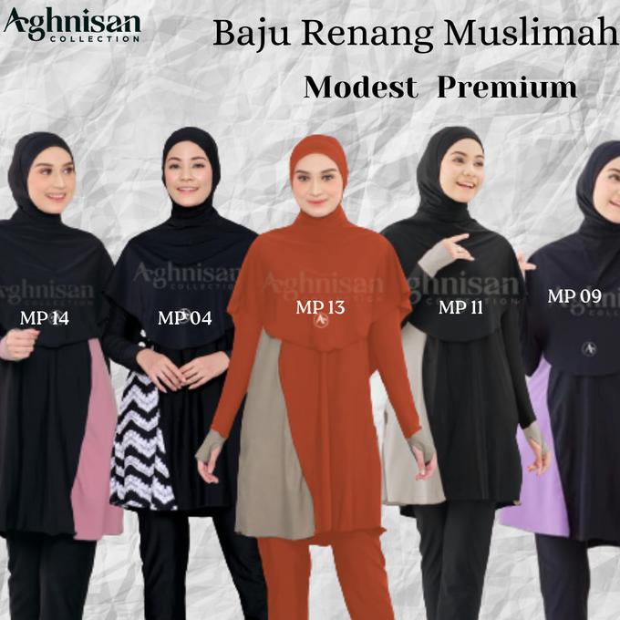 Baju Renang Muslimah Modest Premium - Renang Wanita Muslimah Aghnisan