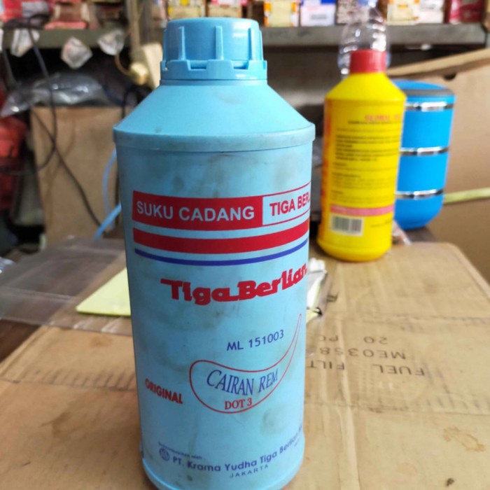 Minyak Rem Oil Brake Fluit Dot-3 1Liter Original Tiga Berlian