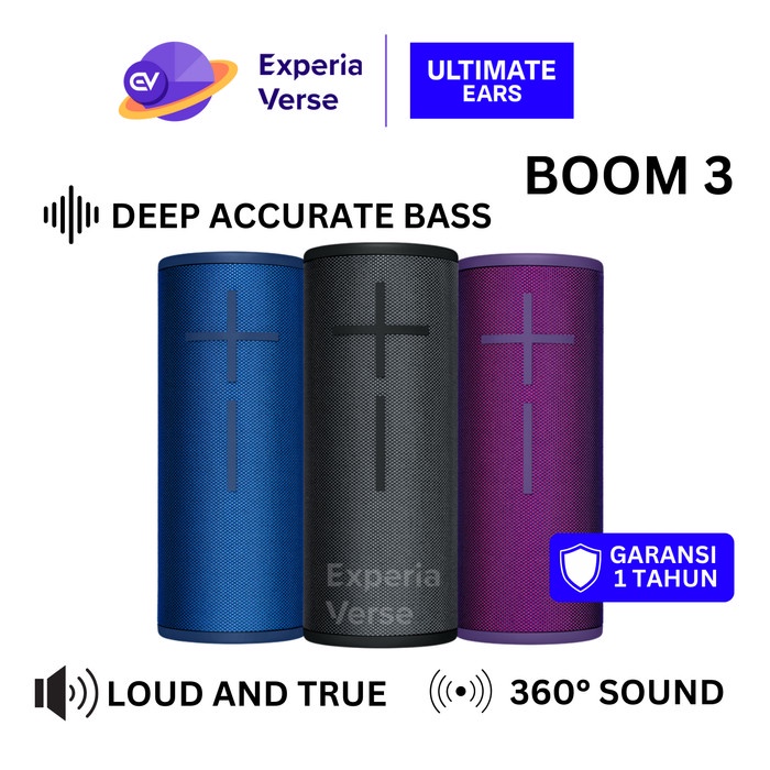 ULTIMATE EARS UE BOOM 3 BLUETOOTH PORTABLE SPEAKER ORIGINAL