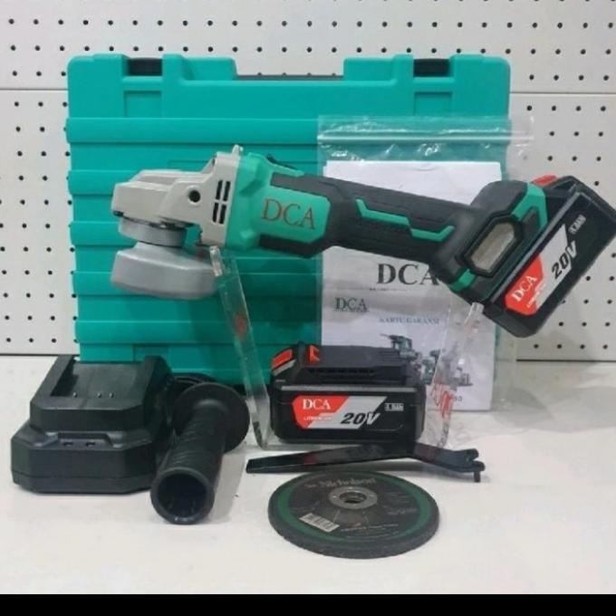 Dca Mesin Gerinda Battery Cordless Grinder 4" Adsm03-100