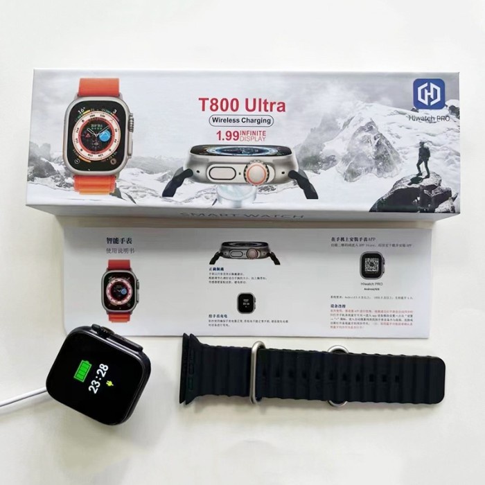 TERBARU IWO T800 Ultra Smart Watch Series 8 Ultra Watch with NFC 1.99inch
