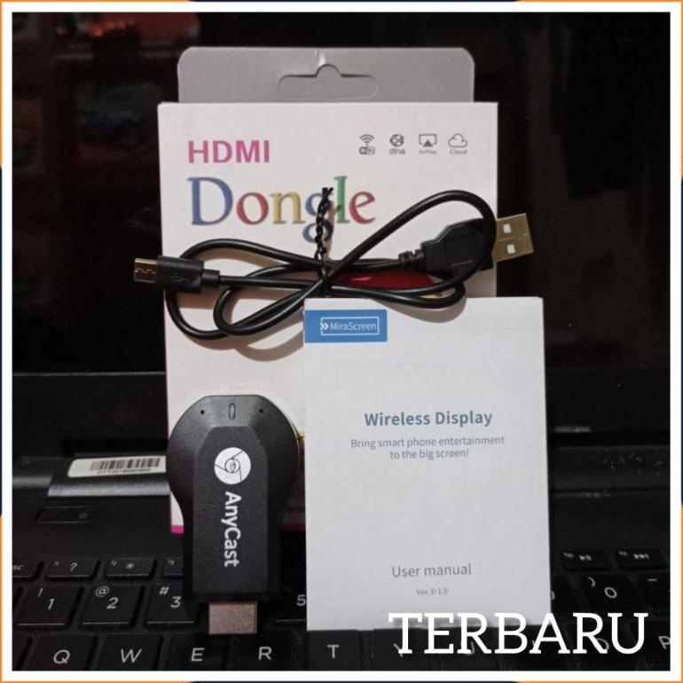 Viral [Cod] Paket Anycast Dongle Hp Ke Tv Tabung / Anycast Dongle Miracast Wireless / Penyambung Hp 