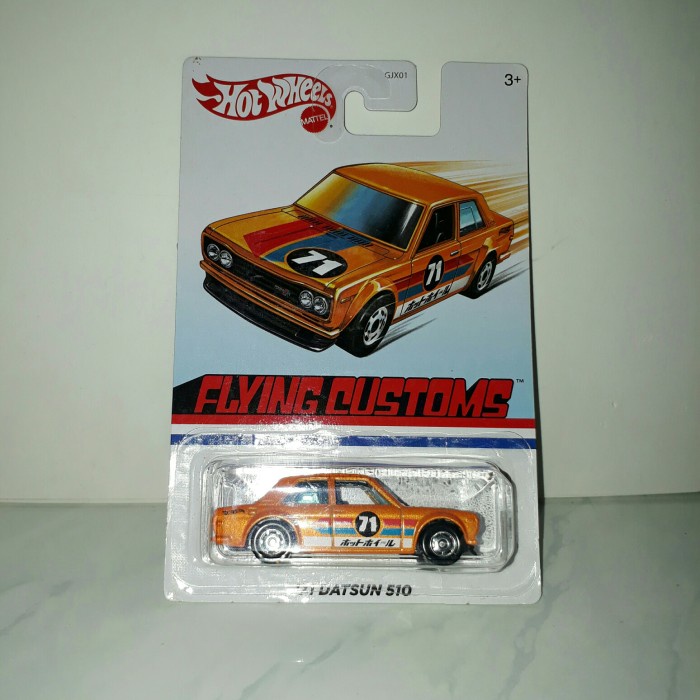 DISKON SPESIAL HOTWHEELS FLYING CUSTOMS 71 DATSUN 510 TERMURAH
