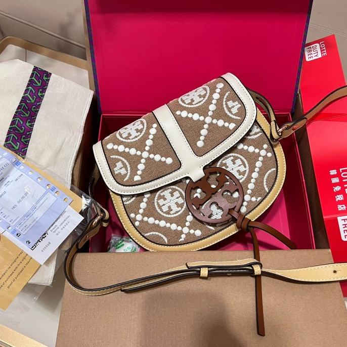 Tas Wanita Import Sling Bag Oval Bordir Selnianada