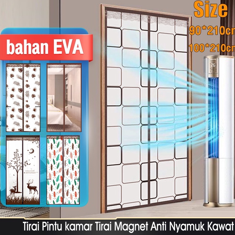 ➬AGM Tirai anti nyamuk PVC Tirai Magnet Elegan bahan plastik PVC 90x210cm/ 100x210cmTirai Pintu kama