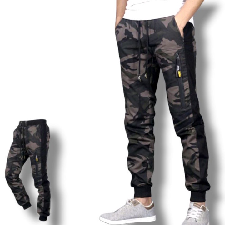 ➧➣✩✸ Celana jogger pria camo army loreng Terbaru