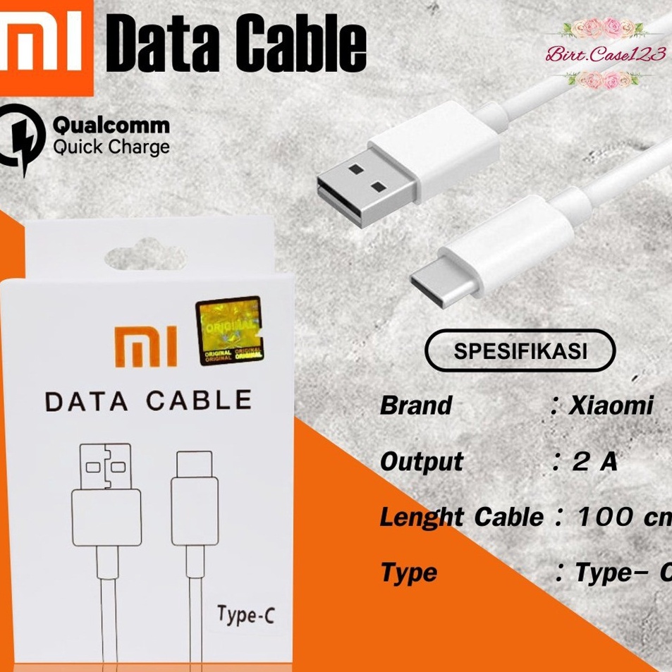 Terlaris BM001 MI9 WHITE XIAOMI KABEL DATA NEW MODEL ORIGINAL XIAOMI REDMI 9A 9C NOTE 8 9 10 PRO MI9