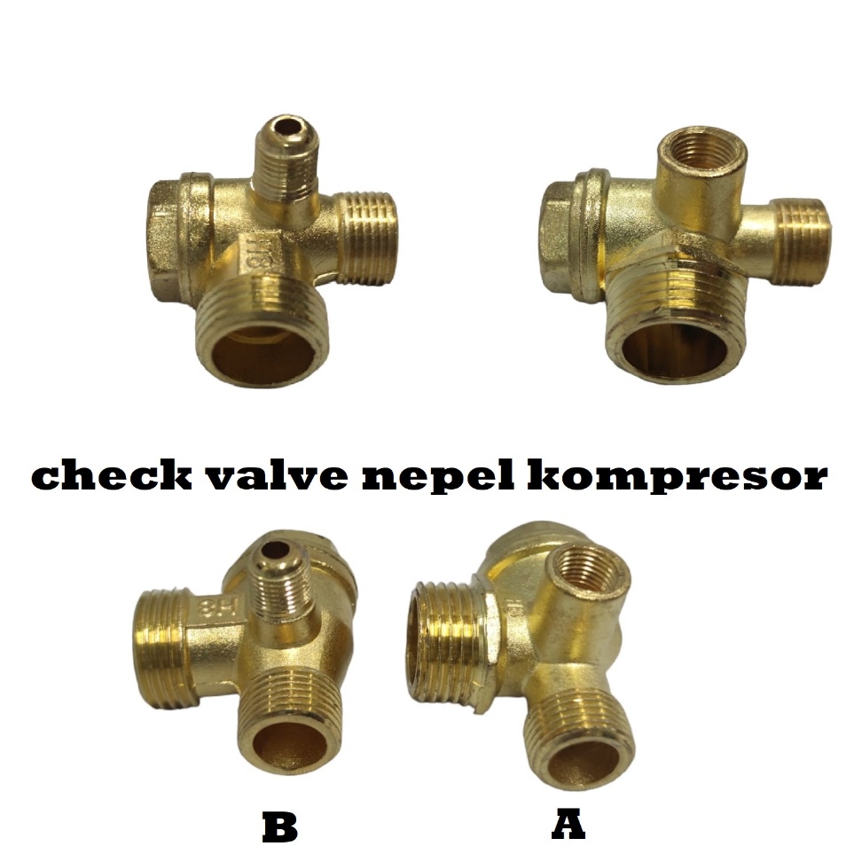 Paling Popular Sparepart Check Valve Nepel Kompresor Angin Lakoni / Kompresor Izumi s Produk Premium