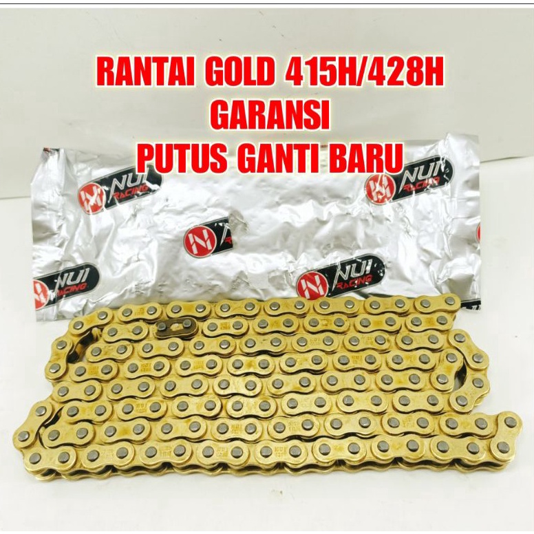 MURAH BANGET RANTE RANTAI EMAS RANTAI GOLD 415 428 H 110 120 130 140 L NUI RACING NUI ORIGINAL NUI