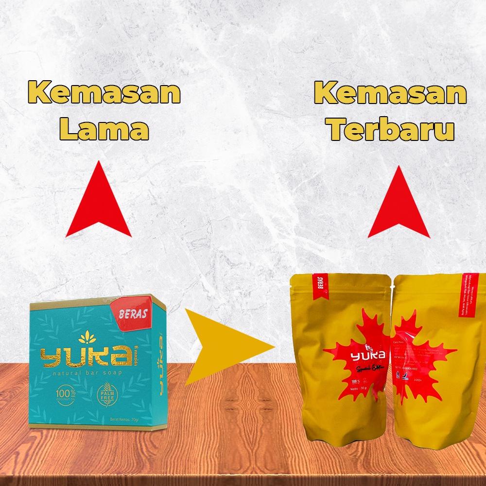

SABUN PEMUTIH BADAN Tubuh Wajah Pria Wanita Sabun Yuka Varian Beras Natural Soap 100% ORIGINAL BPOM best quality