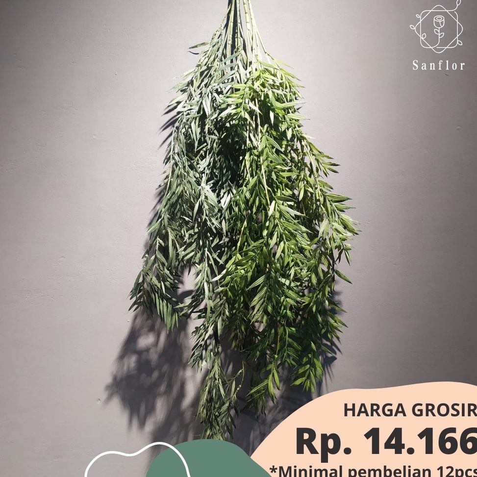 Termurah.. Juntai Bambu /Daun Bambu artificial