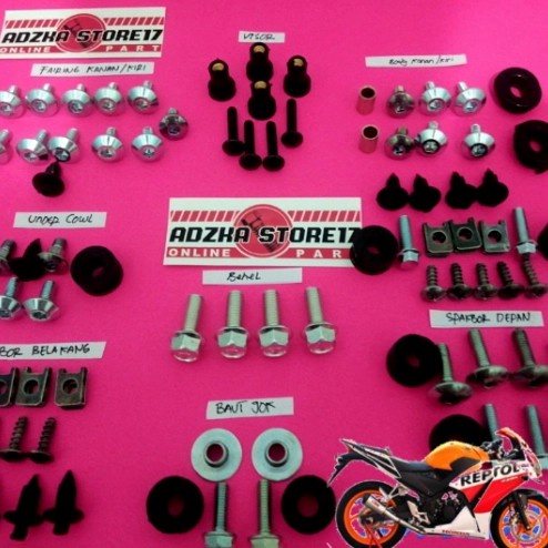 baut body cbr k45 fullset/baut body lengkap cbr k45