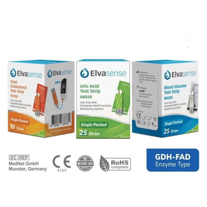 Strip Gula Darah Elvasense Glucose Refil Gula Darah Strip Elvasense