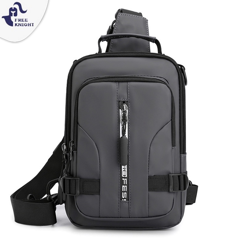 stok baru.. Freeknight Tas Selempang Pria Waistbag Sport Earphoe Hole Waterproof Tas Profesional TS7